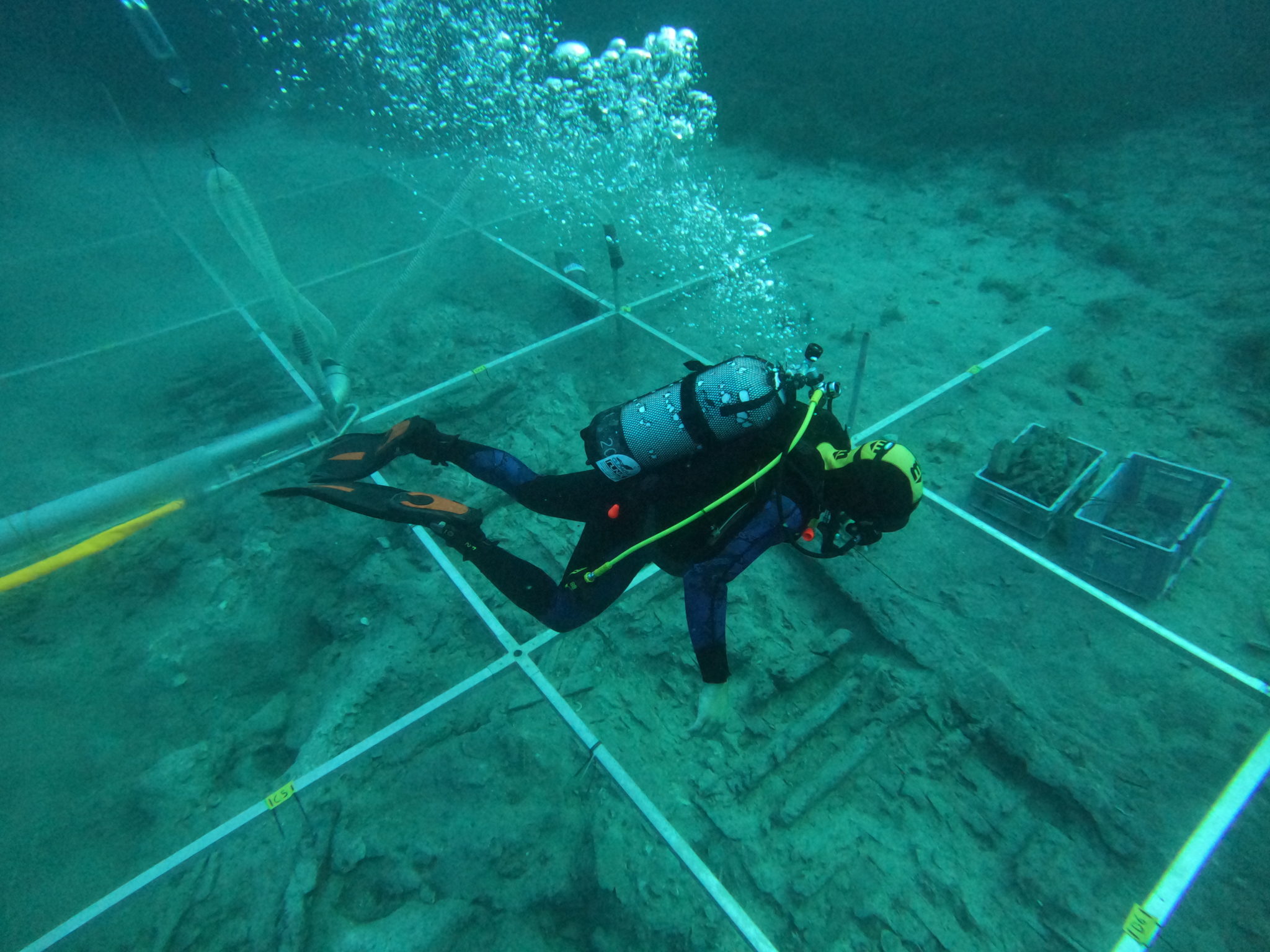 Practise from introduction to underwater archaeology on Ilovik EUCONEXUS