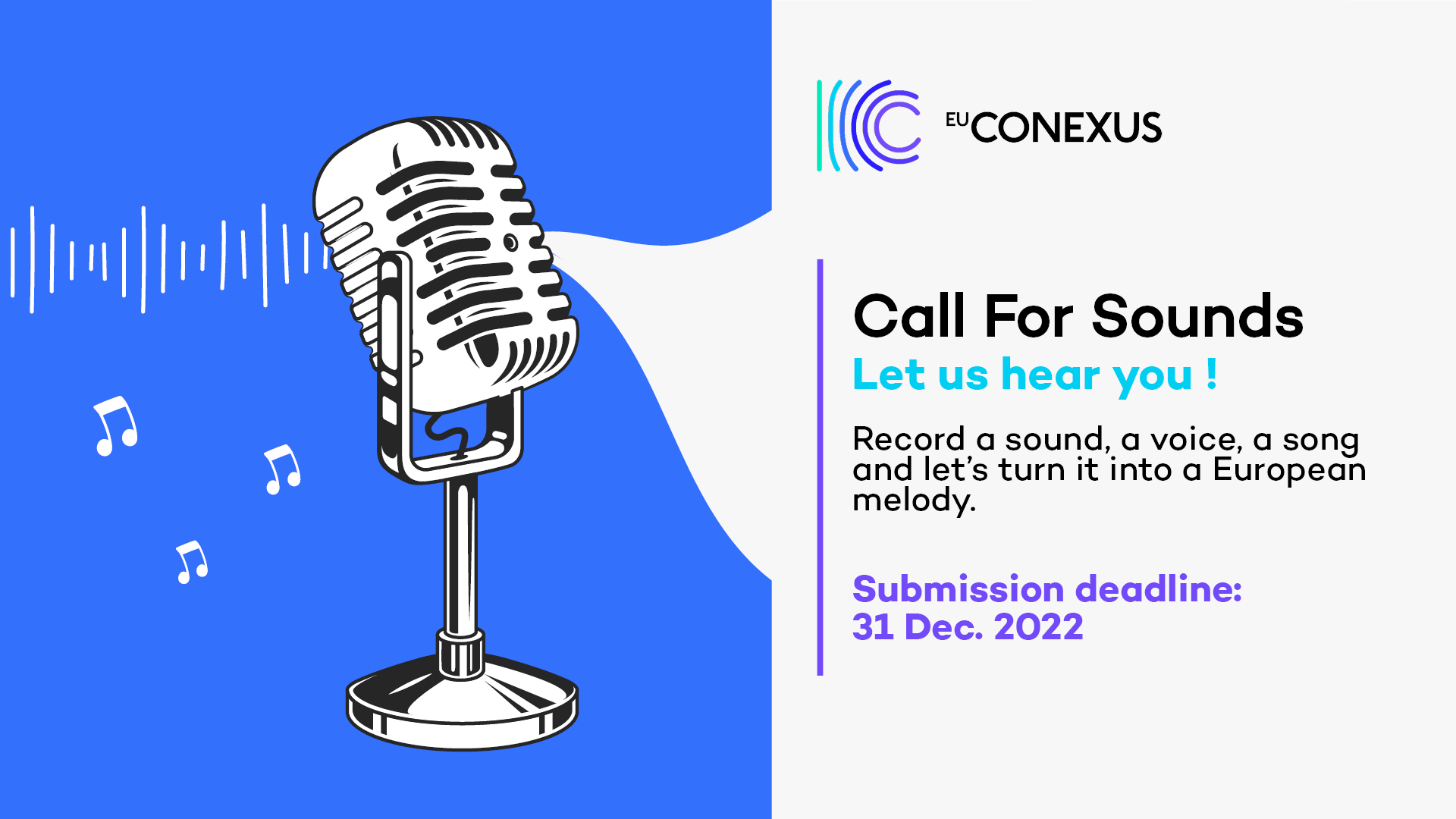 EU-CONEXUS Call for sounds: let us hear you!