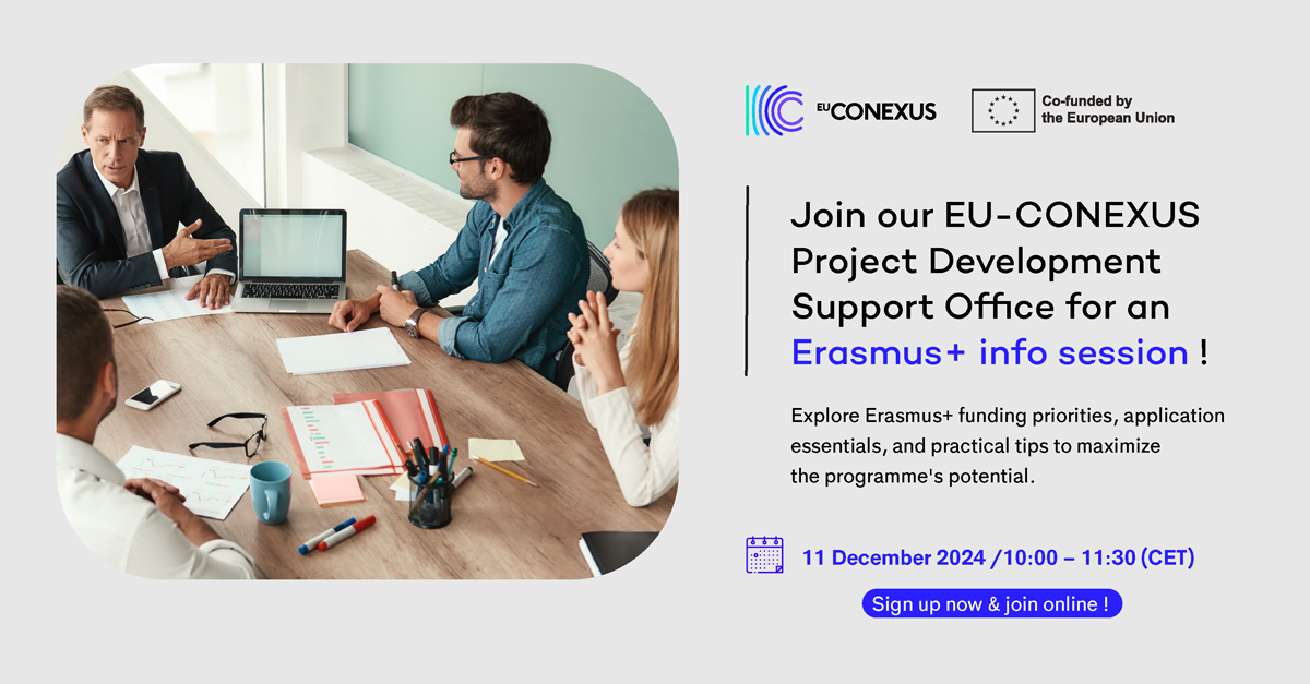 EU-CONEXUS Erasmus+ opportunities info session