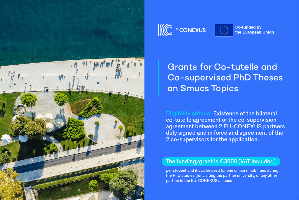 Grants for Co-Supervised PhD on SmUCS - EU-CONEXUS