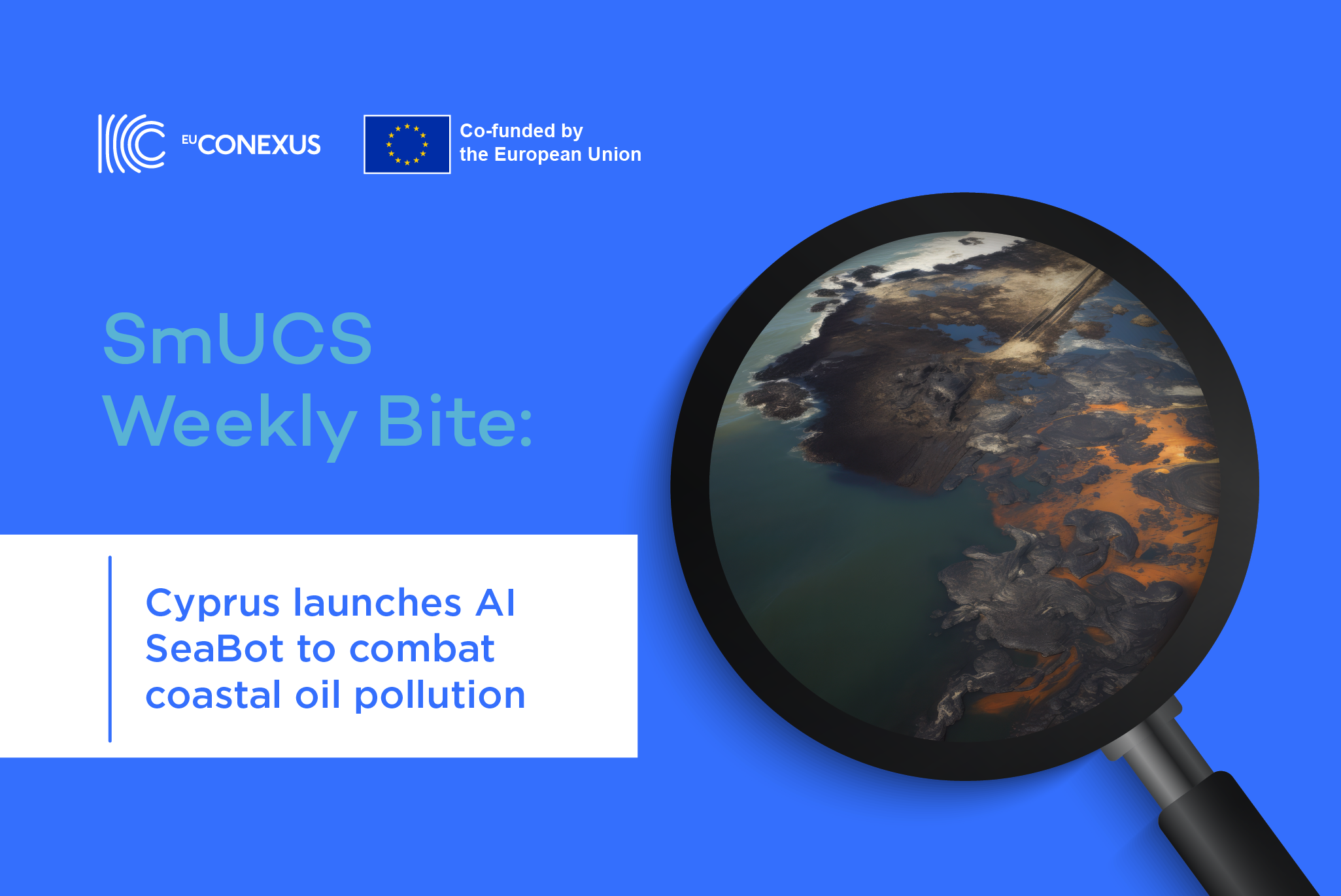 SmUCS Weekly Bite | Cyprus launches AI SeaBot to combat coastal oil pollution