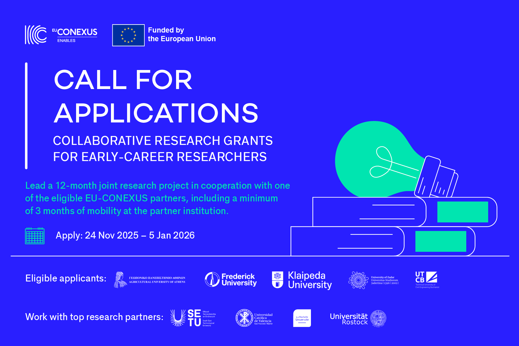 EU-CONEXUS Enables Opens Call for Collaborative Research Grants for Early-Career Researchers