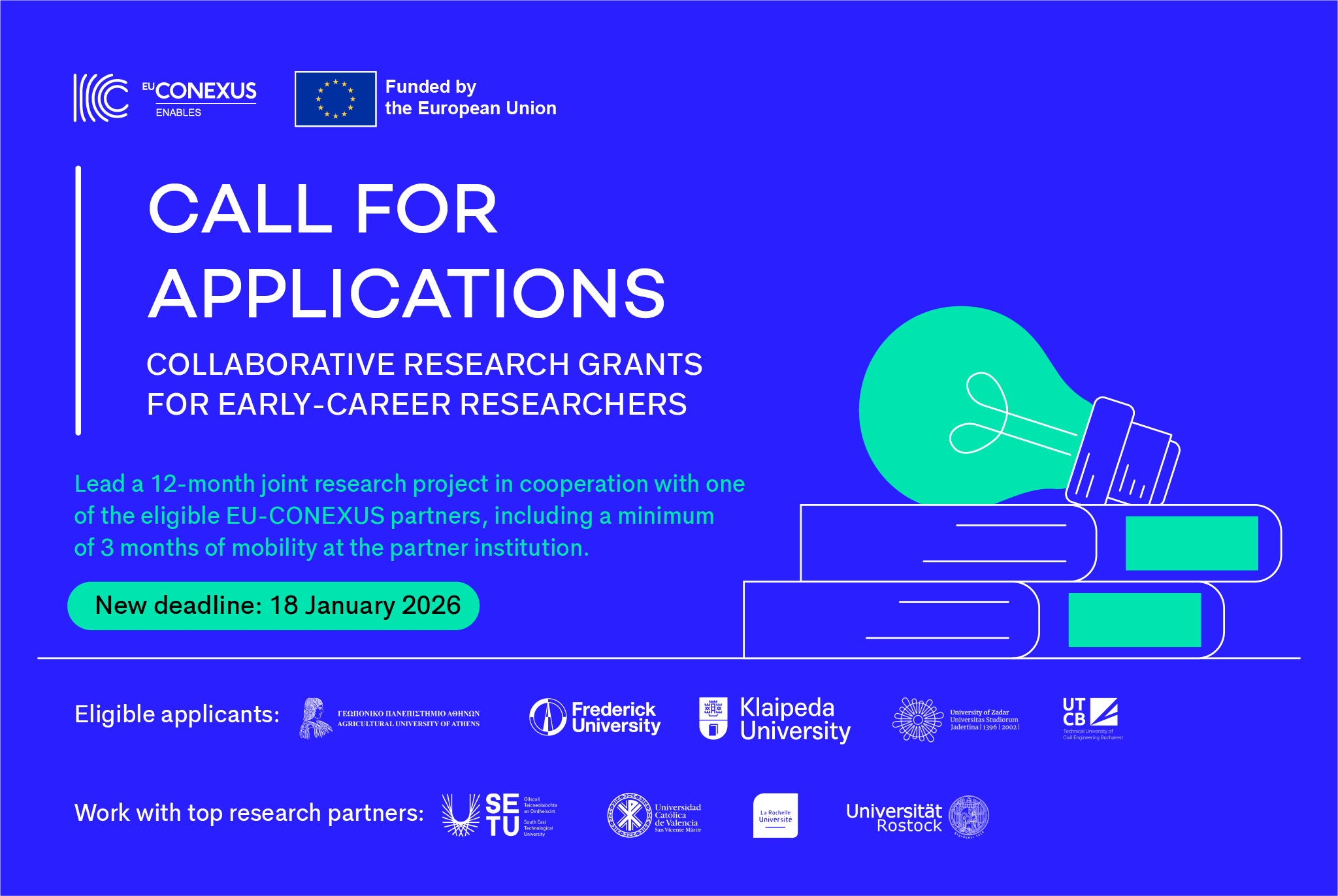 Deadline Extended for EU-CONEXUS Enables Collaborative Research Grants