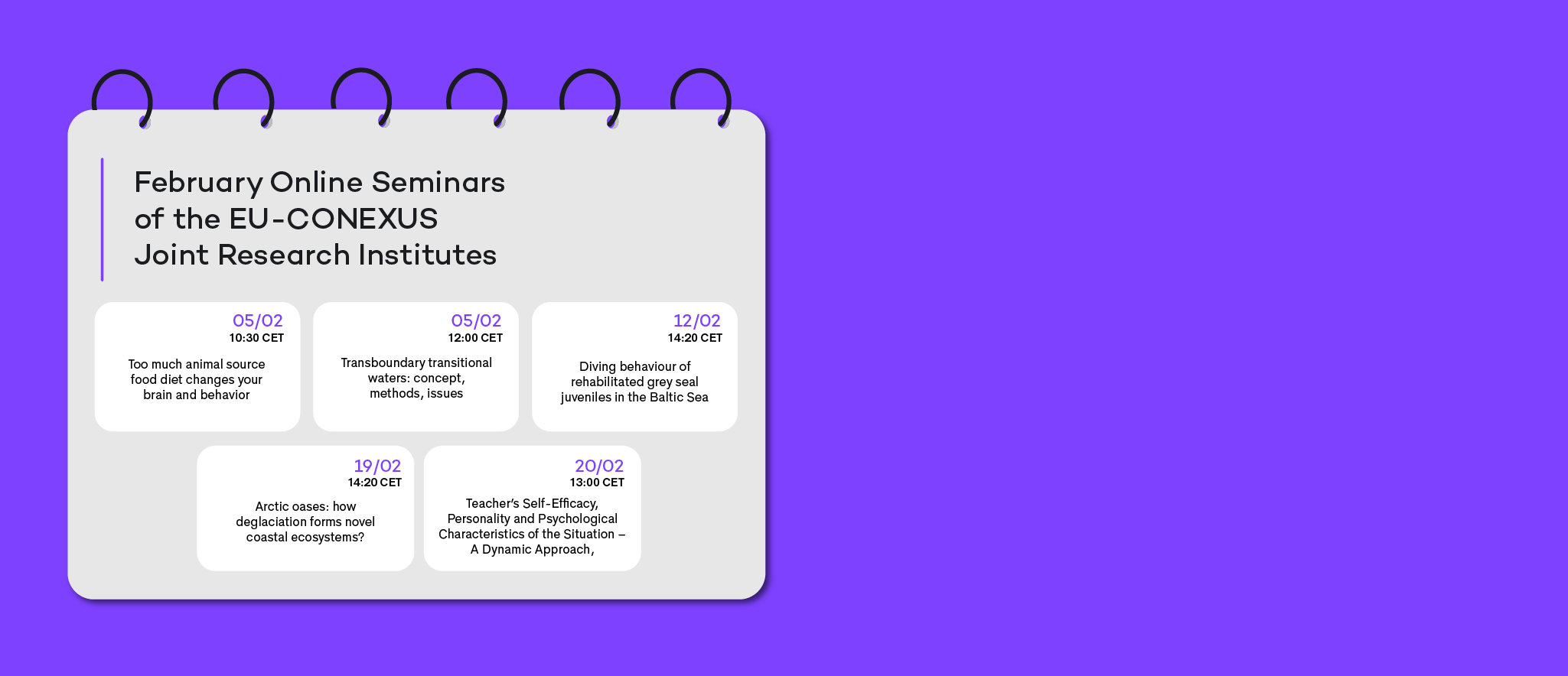 February Online Seminars of the EU-CONEXUS Joint Research Institutes 