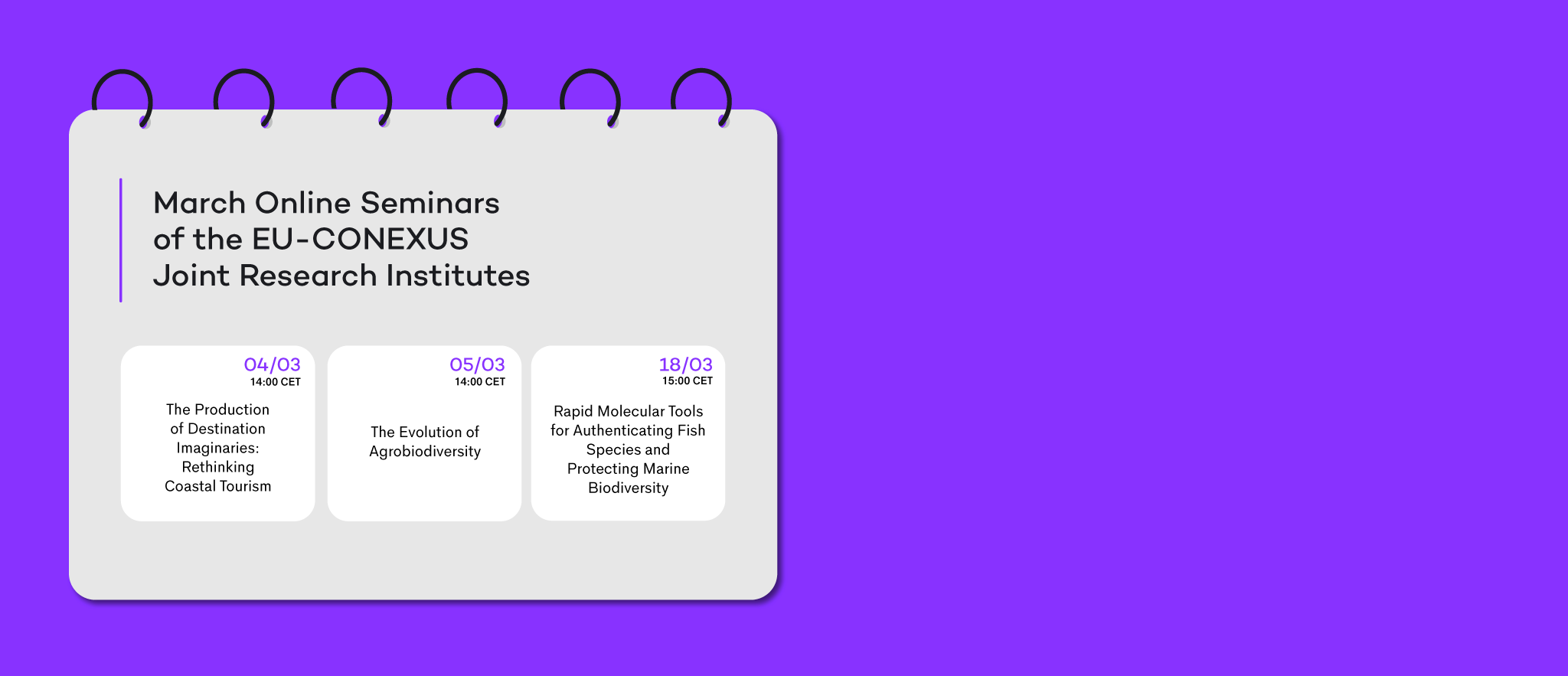 March Online Seminars of the EU-CONEXUS Joint Research Institutes 